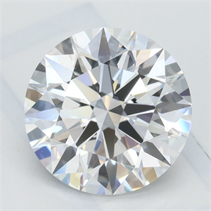 Picture of Lab Grown Diamond 2.05 Carats, Round with Ideal Cut, D Color, IF Clarity and Certified by IGI