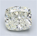 Natural Diamond 5.02 Carats, Cushion with  Cut, L Color, VS1 Clarity and Certified by GIA