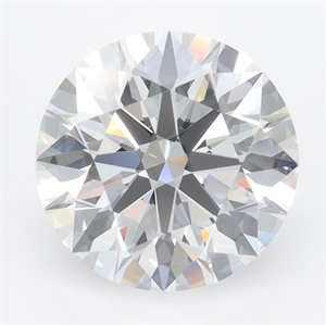 Picture of Lab Grown Diamond 2.57 Carats, Round with Ideal Cut, D Color, VVS1 Clarity and Certified by IGI