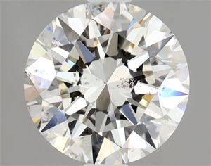 Picture of Natural Diamond 1.01 Carats, Round with Excellent Cut, I Color, SI2 Clarity and Certified by GIA