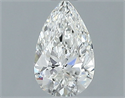Natural Diamond 0.51 Carats, Pear with  Cut, G Color, VS2 Clarity and Certified by GIA