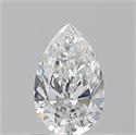 Natural Diamond 0.50 Carats, Pear with  Cut, F Color, SI1 Clarity and Certified by GIA