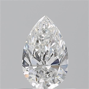 Picture of Natural Diamond 0.50 Carats, Pear with  Cut, F Color, SI1 Clarity and Certified by GIA