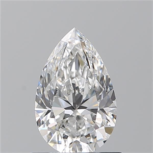 Picture of Natural Diamond 0.90 Carats, Pear with  Cut, E Color, VVS2 Clarity and Certified by GIA