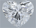 Natural Diamond 0.37 Carats, Heart with  Cut, E Color, VVS1 Clarity and Certified by GIA