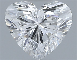 Picture of Natural Diamond 0.37 Carats, Heart with  Cut, E Color, VVS1 Clarity and Certified by GIA