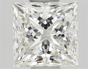 Picture of Natural Diamond 0.55 Carats, Princess with  Cut, H Color, VS1 Clarity and Certified by GIA