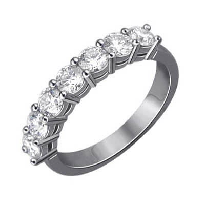1 carat seven diamonds ring