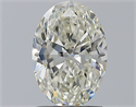 Natural Diamond 1.31 Carats, Oval with  Cut, J Color, VS1 Clarity and Certified by GIA