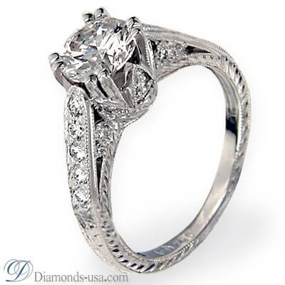 Vintage angagement ring replica-settings