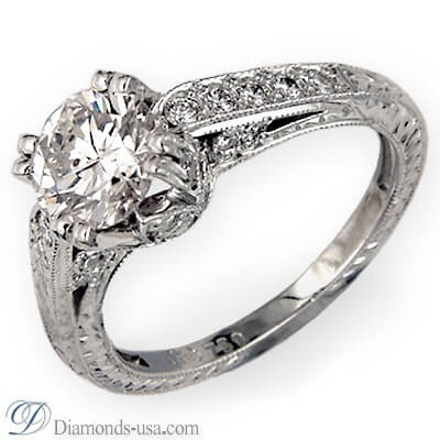 Vintage angagement ring replica-settings