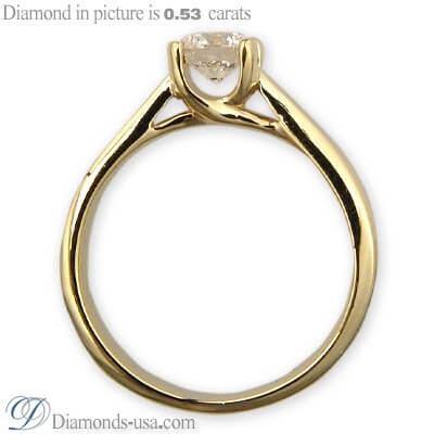 Criss Cross  solitaire engagement ring