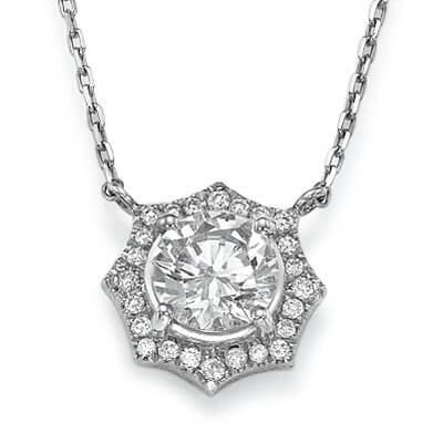 Halo diamonds pendant-The Sun