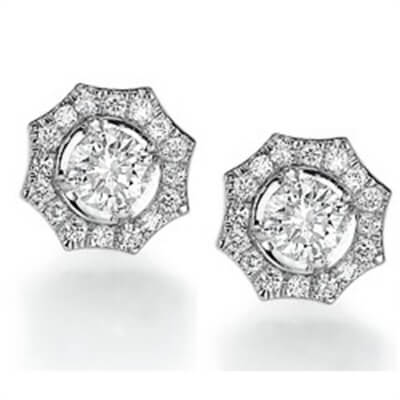 The Sun diamond earring stud settings