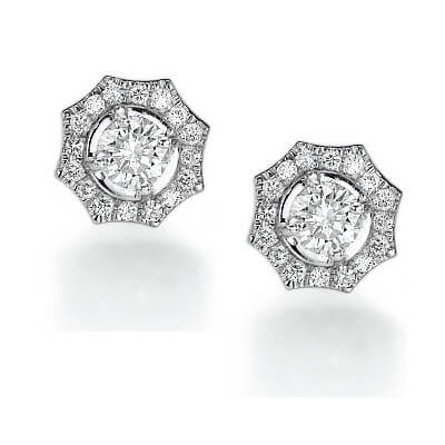 The Sun diamond earring stud settings