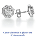 Picture of The Sun diamond earrings
