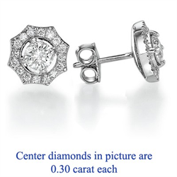 Picture of The Sun diamond earring stud settings