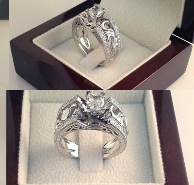 Exclusive Vintage replica Engagement ring