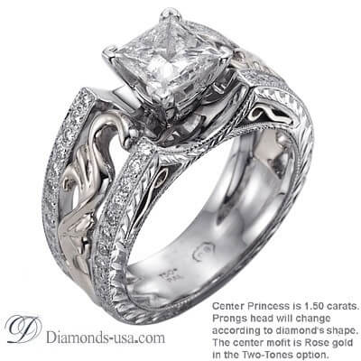 Exclusive Vintage replica Engagement ring