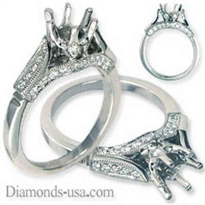 Vintage bridal rings set replica, designers line