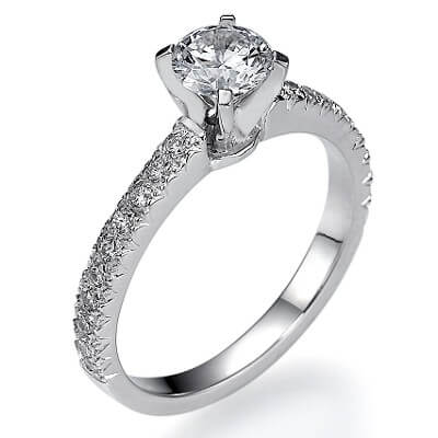 All Pave engagement ring