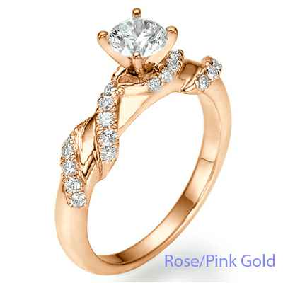 Designers, Diamonds Ribbon engagement ring