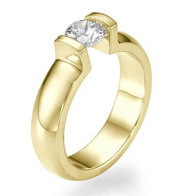 Classic Tension engagement ring