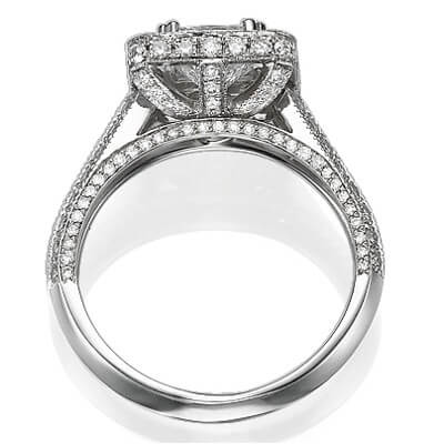 Designers Princess diamond engagement ring