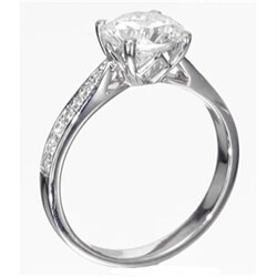 Picture of Designers cathedral engagement ring