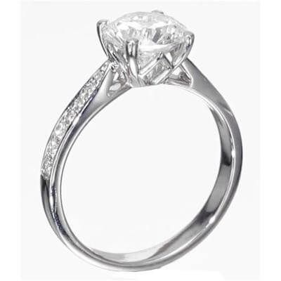 Designers cathedral engagement ring