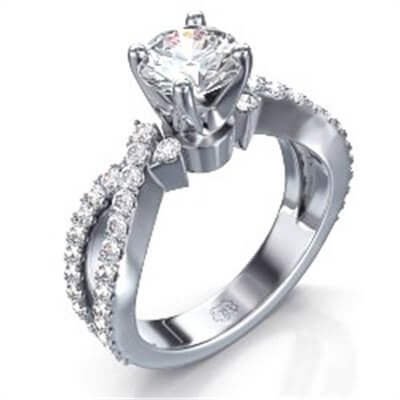 Diamond engagement ring 0.6 carat