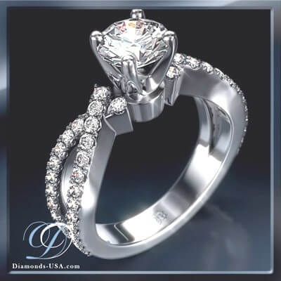 Diamond engagement ring 0.6 carat