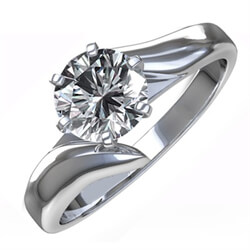 Picture of Diverting engagement ring for all shapes