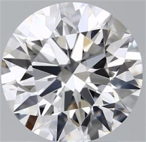 Picture of Lab Grown Diamond 2.50 Carats, Round with Ideal Cut, D Color, VVS2 Clarity and Certified by IGI