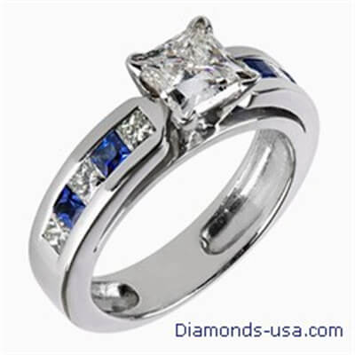 Engagement ring settings, diamonds & sapphires