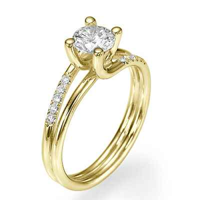 omega engagement ring