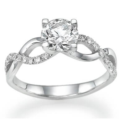 The Slalom engagement ring