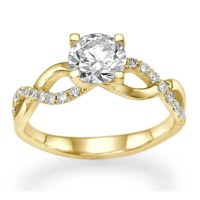 The Slalom engagement ring