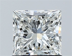 Picture of Natural Diamond 1.03 Carats, Princess with  Cut, I Color, VS1 Clarity and Certified by GIA