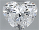 Natural Diamond 0.50 Carats, Heart with  Cut, E Color, SI2 Clarity and Certified by GIA