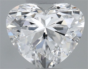 Picture of Natural Diamond 0.50 Carats, Heart with  Cut, E Color, SI2 Clarity and Certified by GIA