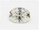 Natural Diamond 0.50 Carats, Oval with  Cut, J Color, I1 Clarity and Certified by GIA