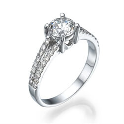 Picture of Split band engagement ring