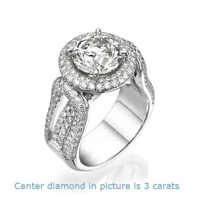 Picture of diamonds ring. Imagen del anillo de diamantes