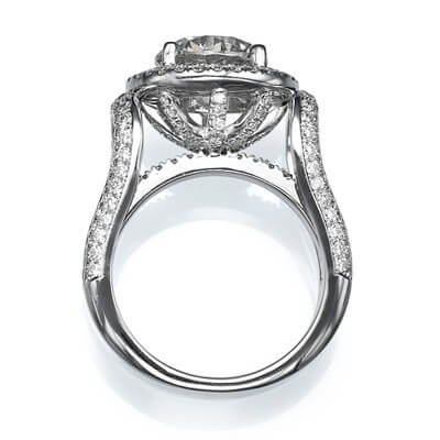 Tailored to your diamond engagement ring,1.90 cts sides