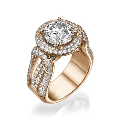 Tailored to your diamond engagement ring,1.90 cts sides