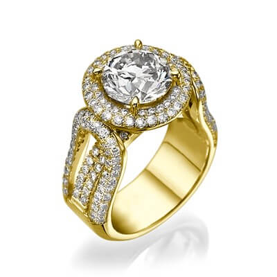 Tailored to your diamond engagement ring,1.90 cts sides