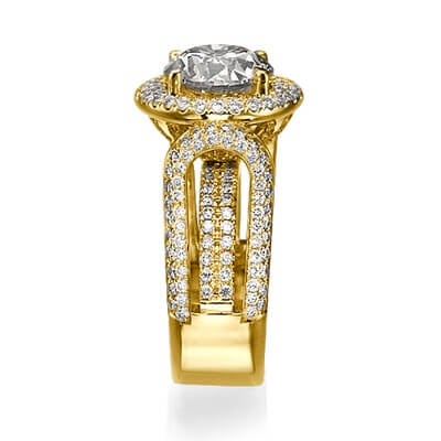 Tailored to your diamond engagement ring,1.90 cts sides