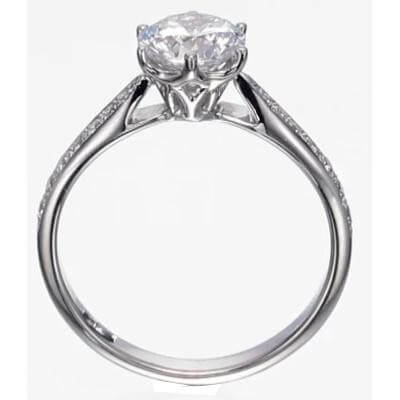 Designers prongs head engagement ring