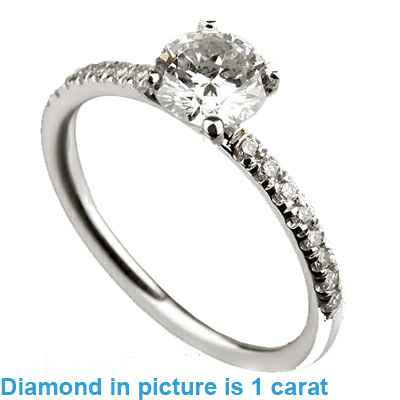 Picture of diamonds ring. Imagen del anillo de diamantes